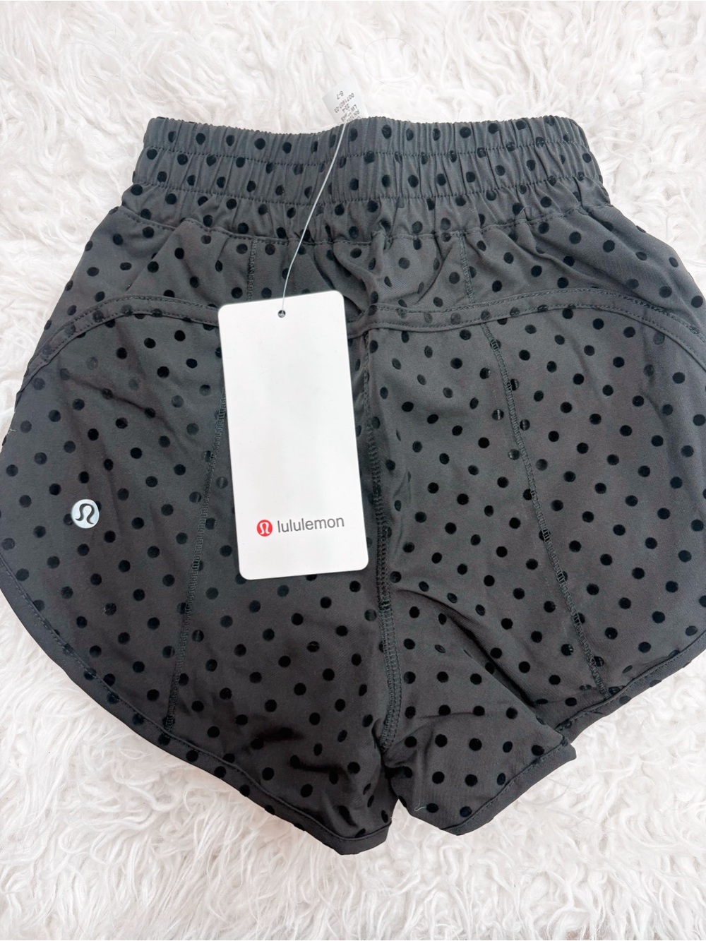 Lululemon Black Polka Dot kids Running Shorts
Size 6/7